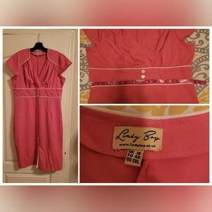 Lindy Bop Pink pencil dress